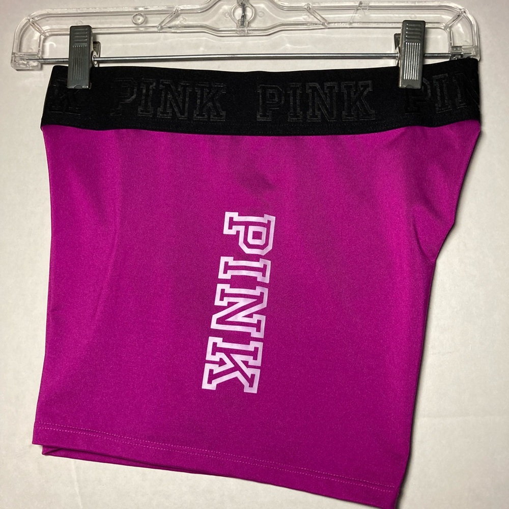 Pink Victoria Secret size M, work-out shorts, hot pink w/black, no damages, EUC